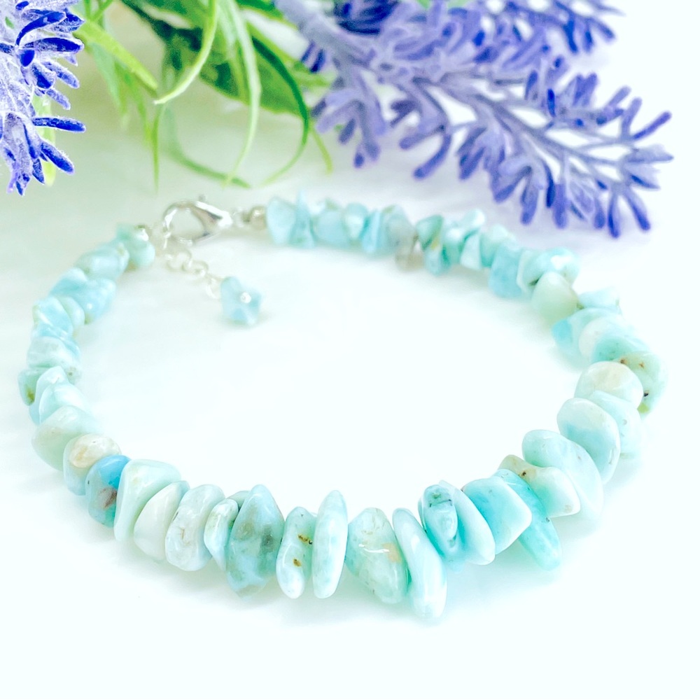 Larimar Chip Bracelet